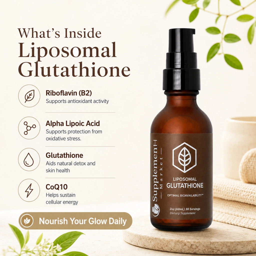 Liposomal Glutathione – Antioxidant Supplement for Cellular Health, Skin & Healthy Aging
