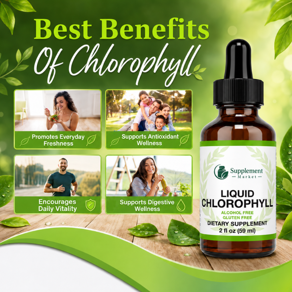 Liquid Chlorophyll Extract Drops – Internal Freshness, Energy & Skin Support
