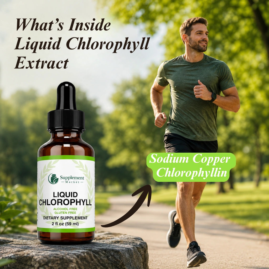 Liquid Chlorophyll Extract Drops – Internal Freshness, Energy & Skin Support