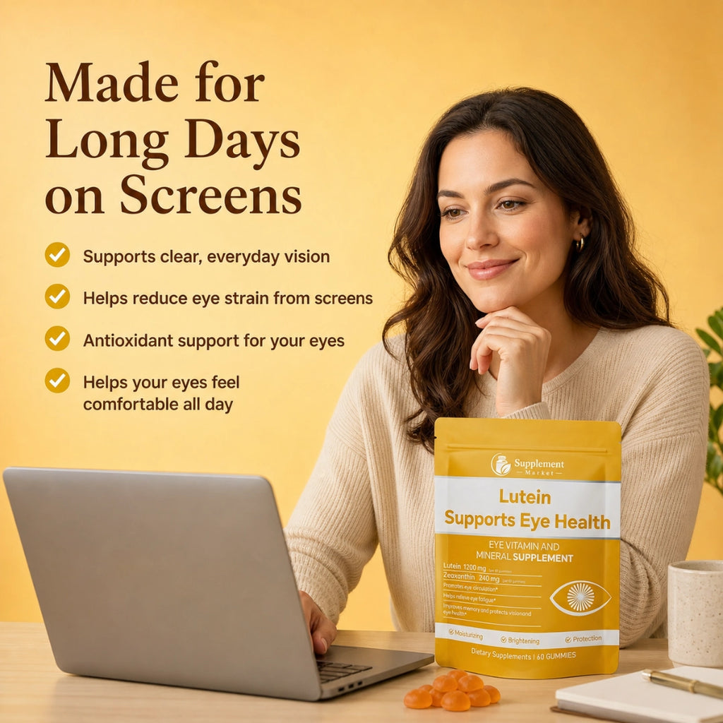 Lutein Gummies – Eye Vitamins Gummies with 40mg Lutein & Antioxidants, Vision Support