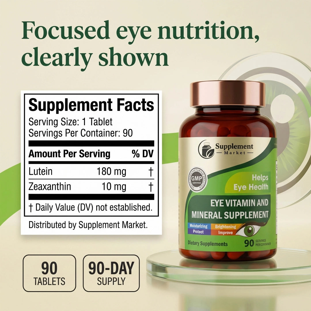 Lutein 180 mg + Zeaxanthin for Clear Vision & Daily Eye Support