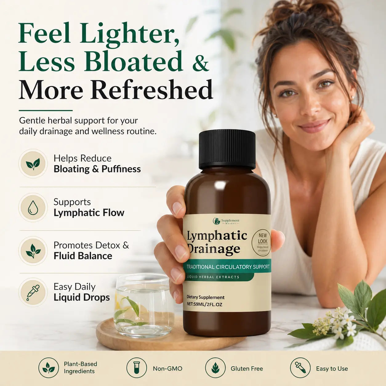 Lymphatic Drainage Drops – Detox, Bloating & Fluid Balance Support