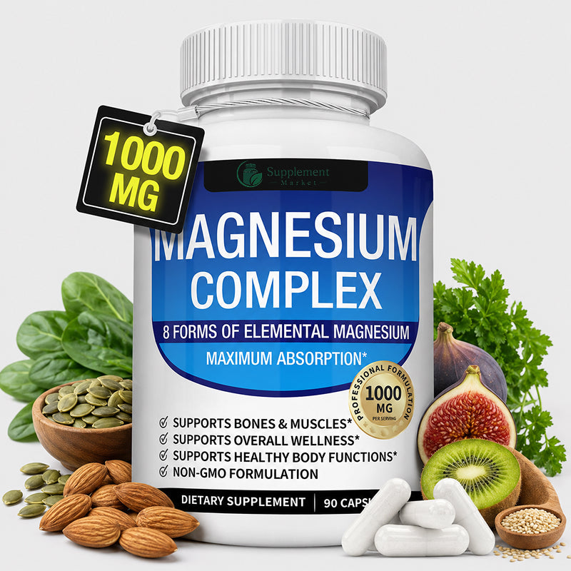 Magnesium Complex 8-in-1 1000mg – Sleep, Muscle Recovery & Energy Support