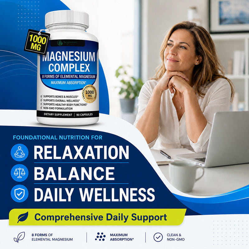 Magnesium Complex 8-in-1 1000mg – Sleep, Muscle Recovery & Energy Support