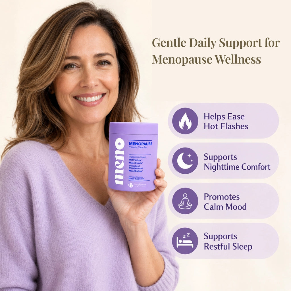 Hormone-Free Menopause Support – Hot Flash, Sleep & Mood Capsules