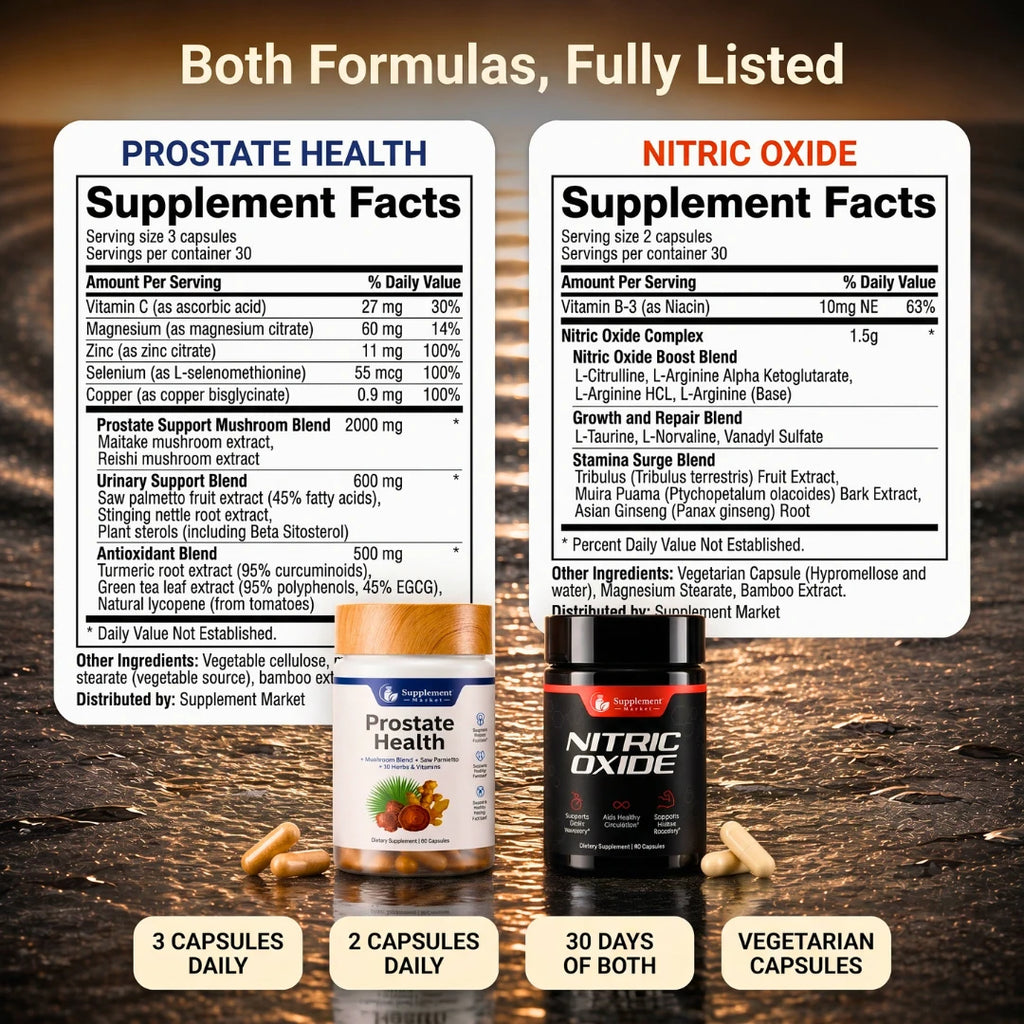 Nitric Oxide + Health Combo – Flow & Vitality Support