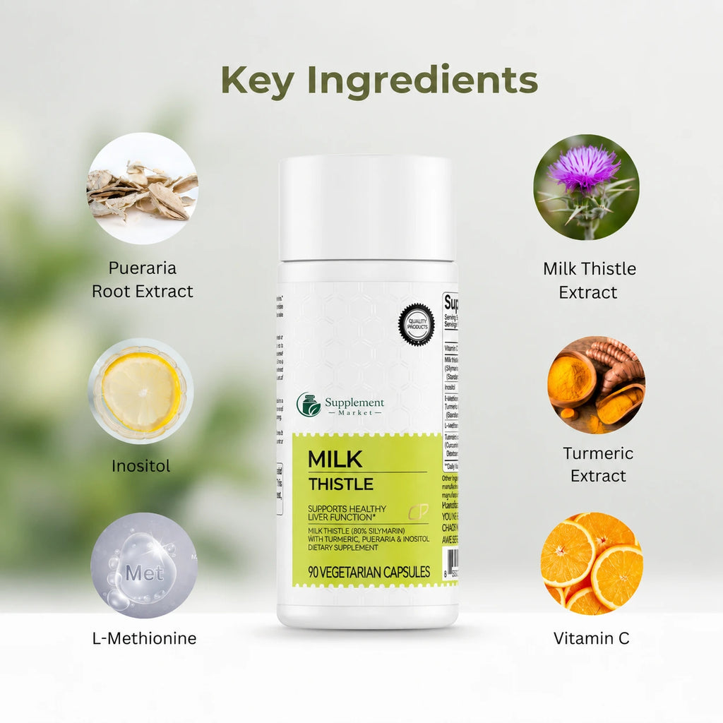 Milk Thistle, Turmeric, Inositol & Vitamin C
