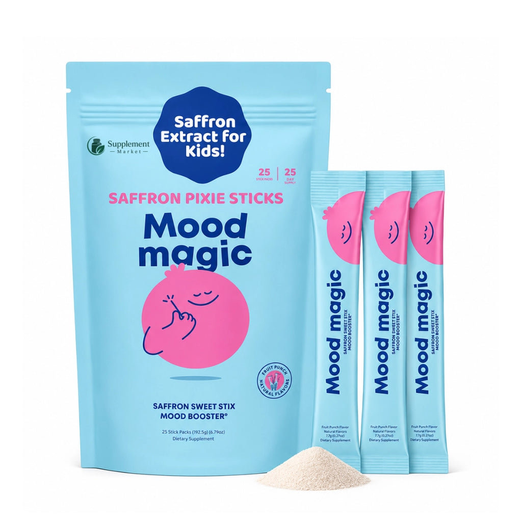 Mood Magic – Saffron & Vitamin Pixie Stix for Kids, Fruit Punch