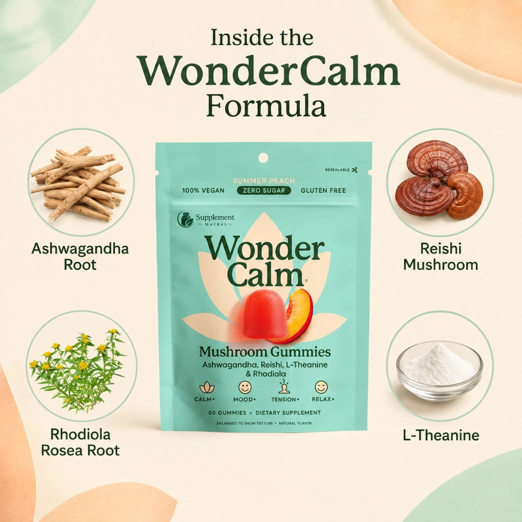 Wonder Calm Mushroom Gummies – Stress, Mood & Focus Support