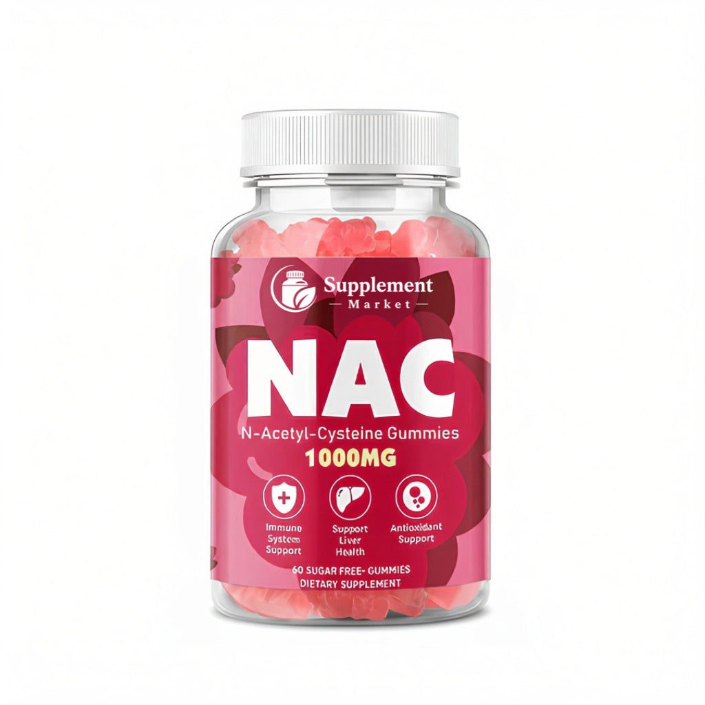 NAC Gummies 1000mg – N-Acetyl Cysteine for Glutathione, Antioxidant, Immune & Liver Support