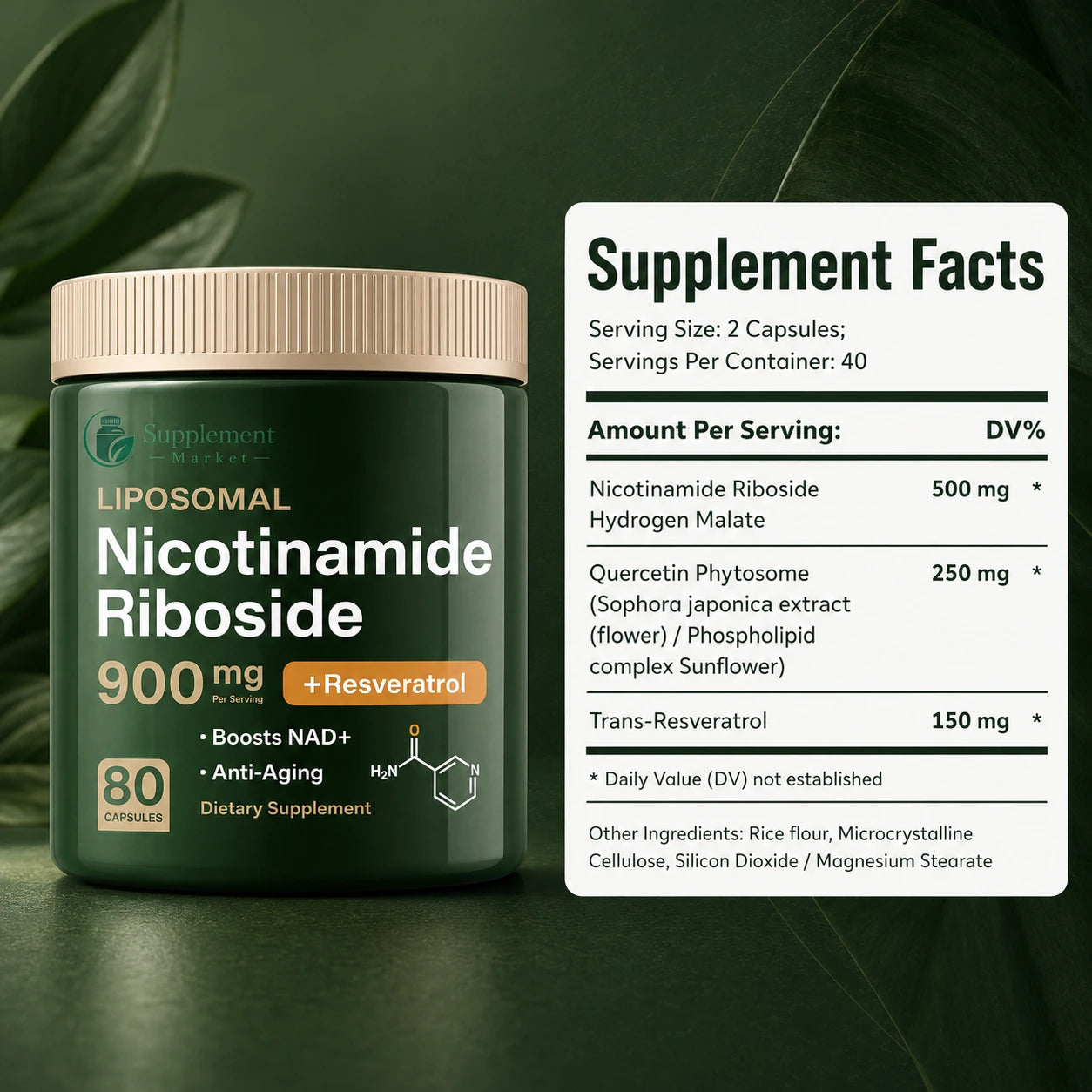 NAD+ Nicotinamide Riboside 300mg