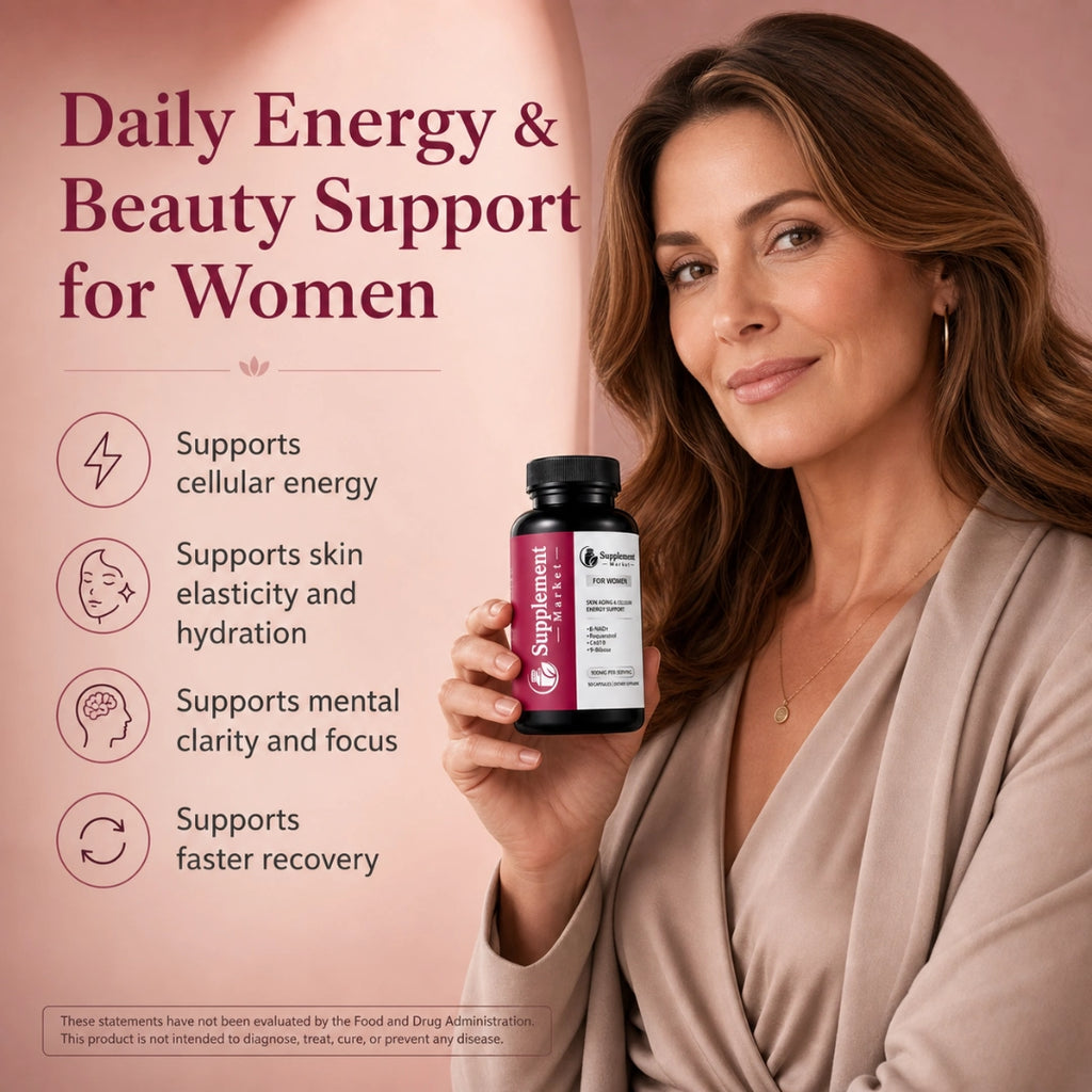 NAD+ Supplement for Women – Energy, Vitality & Skin Support