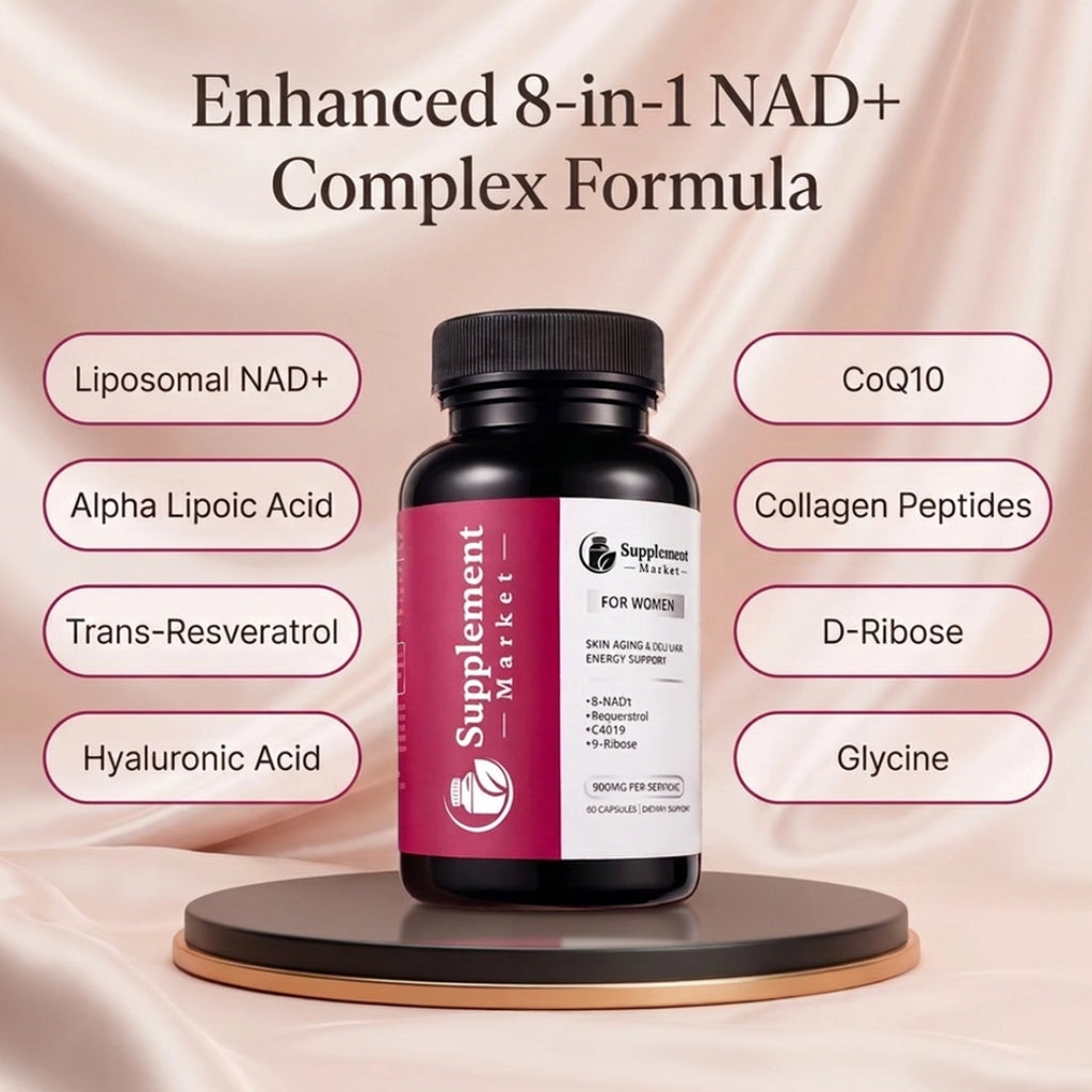 NAD+ Supplement for Women – Energy, Vitality & Skin Support