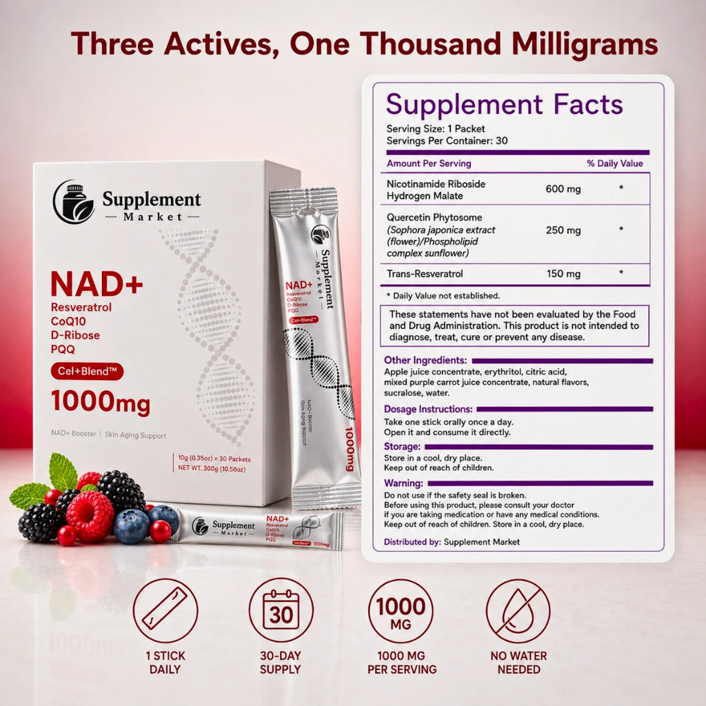 NAD+ Berry Flavor Drink Mix