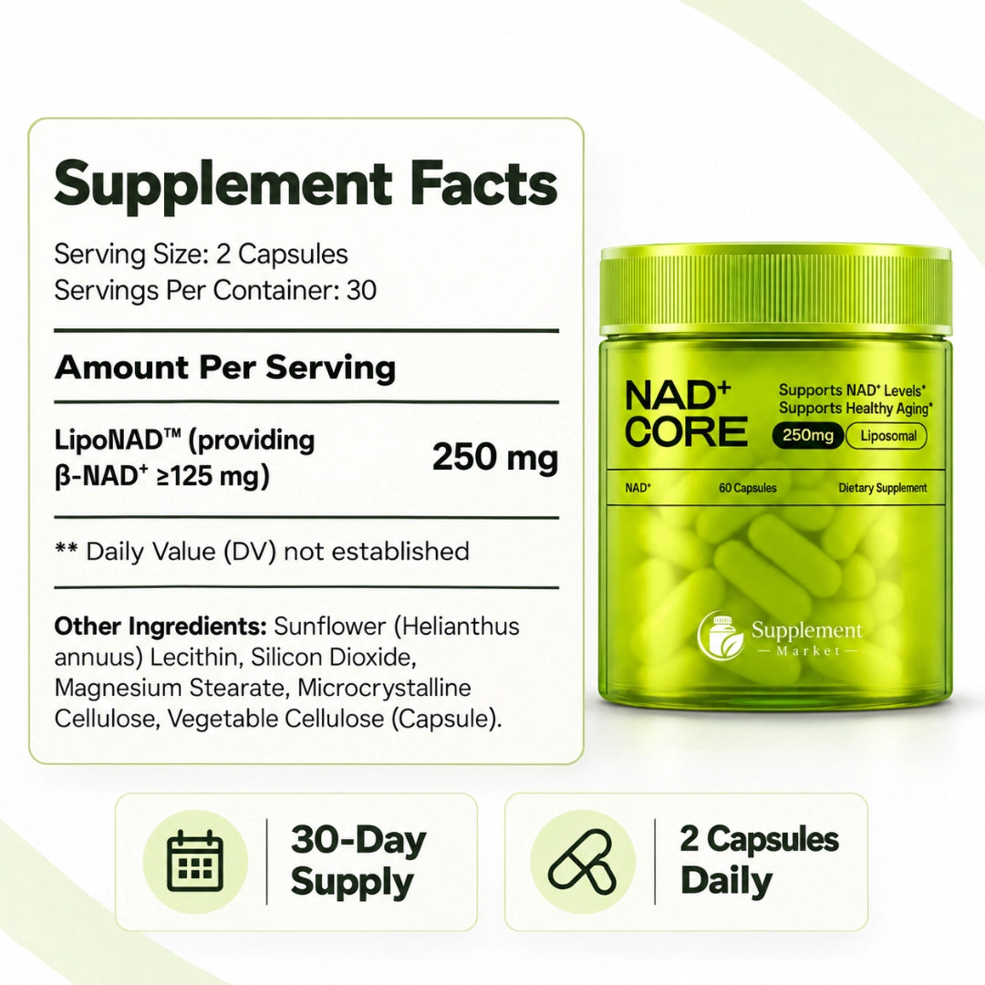 NAD+ Core – Liposomal NAD Supplement for Cellular Energy Support