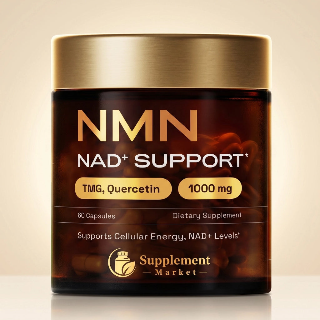 NMN NAD+ Support – 4-in-1 NAD Booster Supplement for Cellular Energy & Cognitive Support