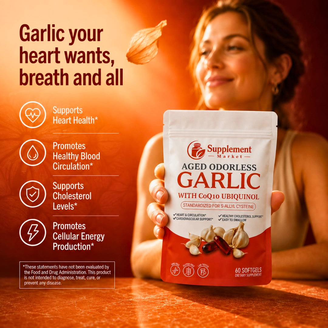 Aged Odorless Garlic with CoQ10 Ubiquinol