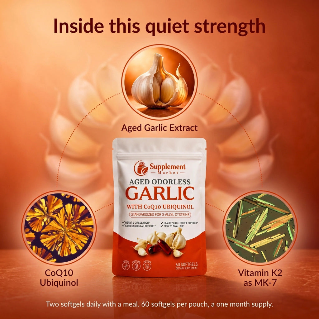 Aged Odorless Garlic with CoQ10 Ubiquinol