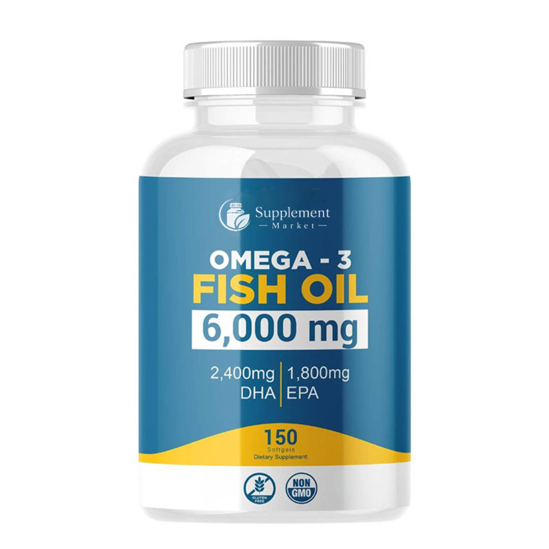 Omega 3 Fish Oil Softgels — High Potency EPA & DHA 2000mg | Brain, Joint & Circulatory Support