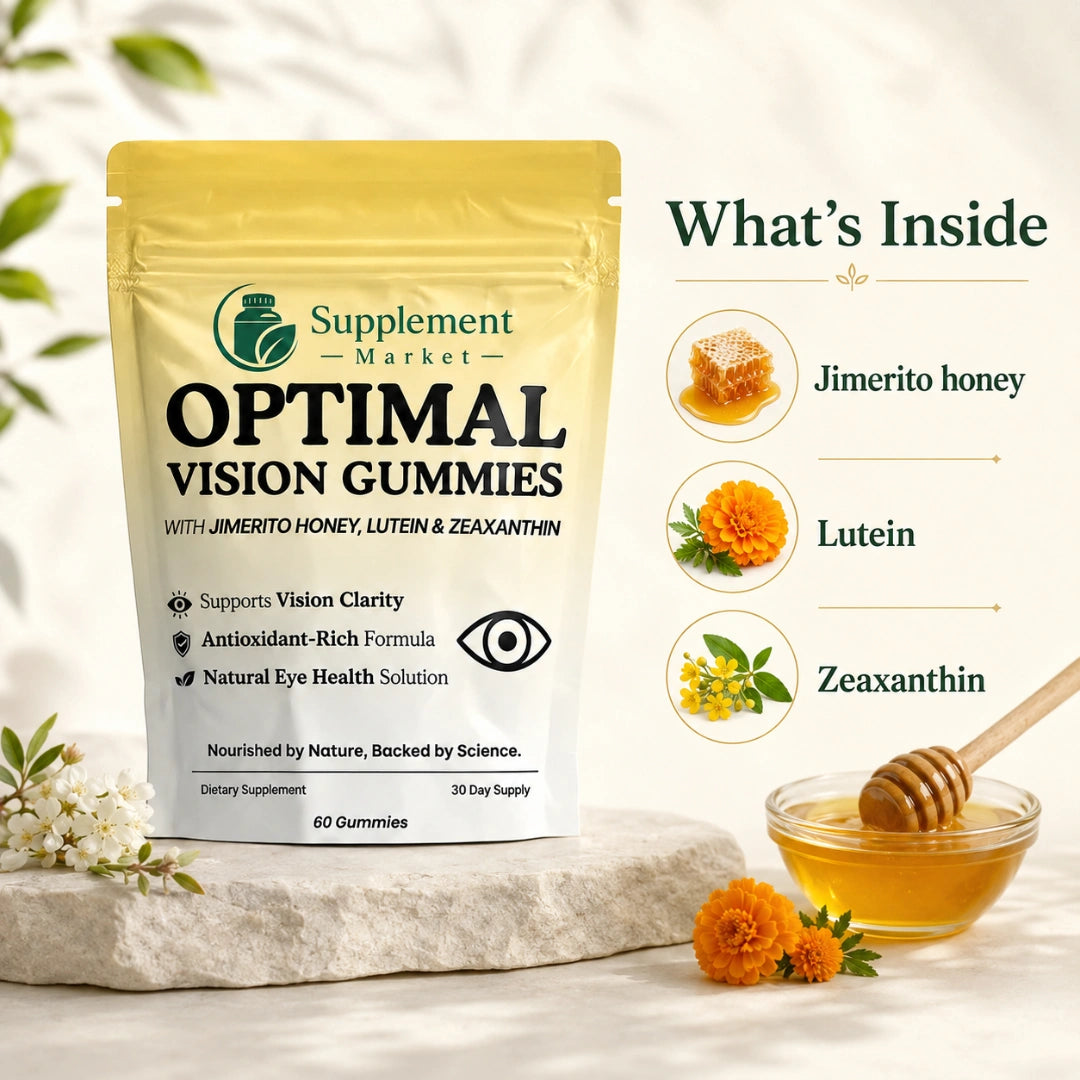 Optimal Vision Gummies – Eye Health Supplement with Lutein & Zeaxanthin for Vision Support