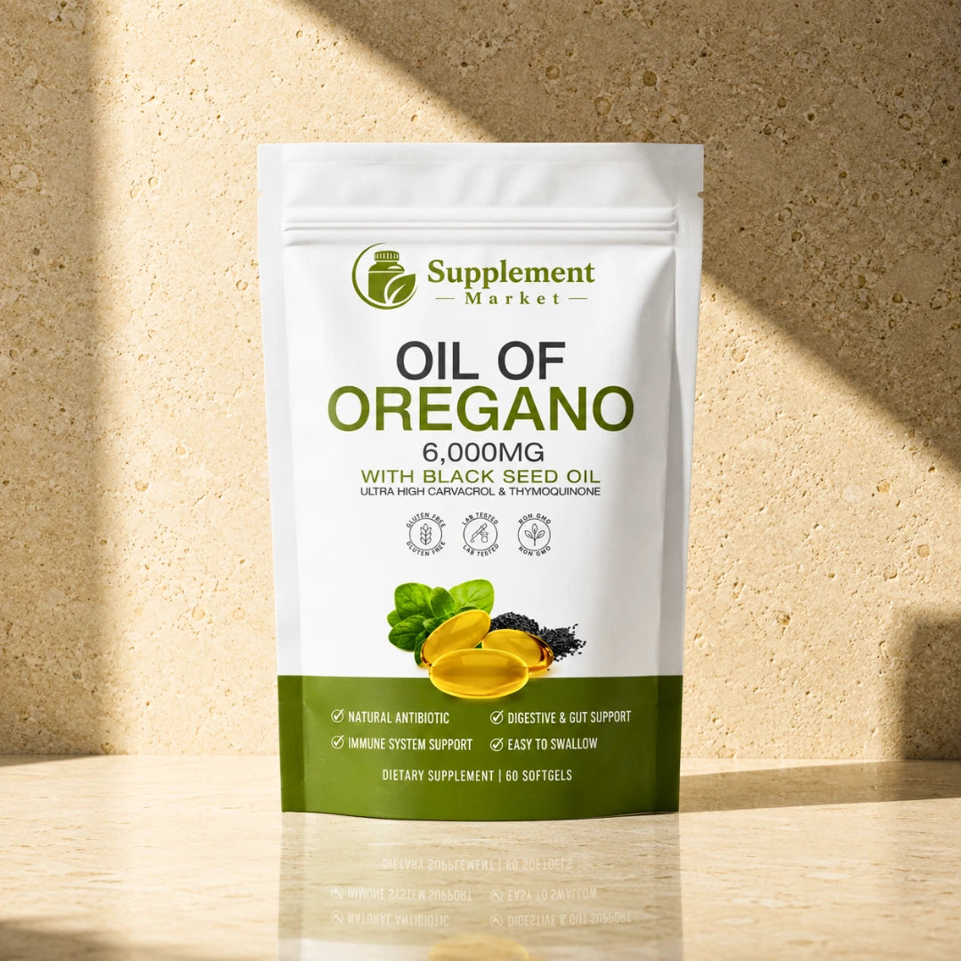 Oil of Oregano + Black Seed Oil Softgels for Immunity & Gut