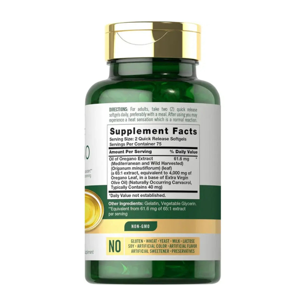 Oregano Oil 4000 mg – Antioxidant & Immune Support Softgels
