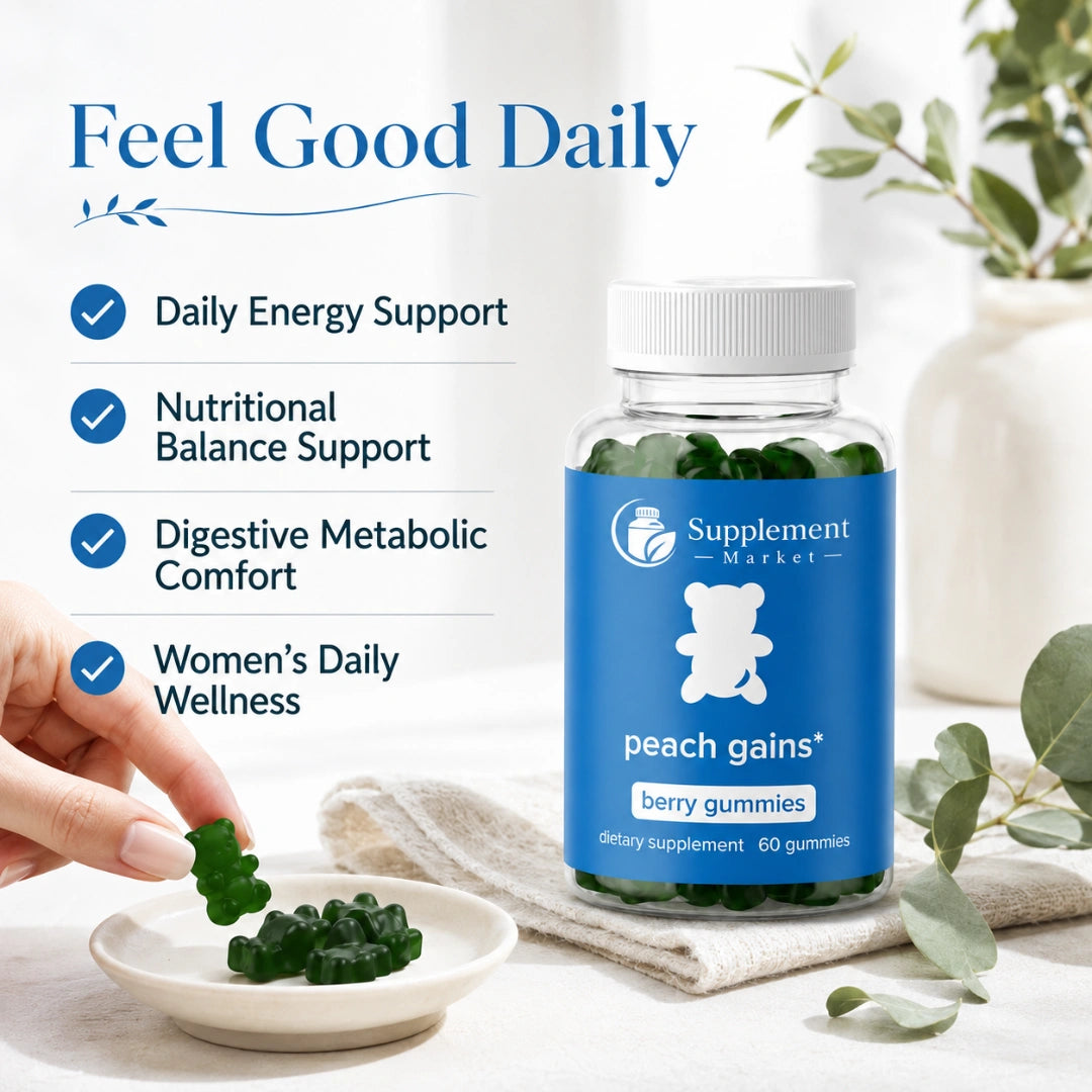 Peach Gains Gummies for Women – Herbal Multivitamin for Daily Wellness