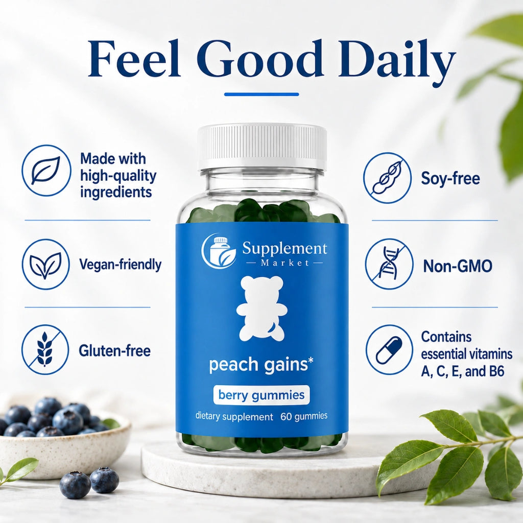Peach Gains Gummies for Women – Herbal Multivitamin for Daily Wellness
