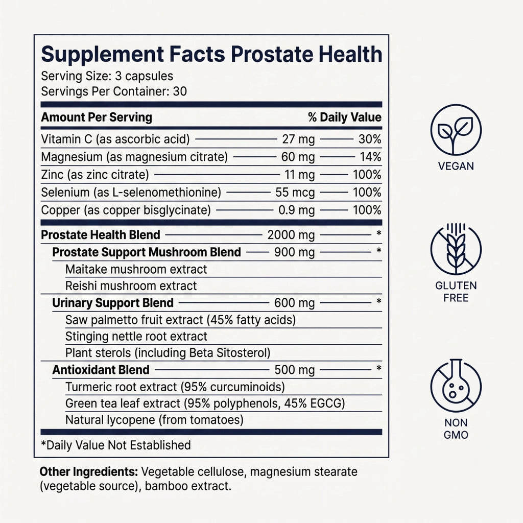 Natural Prostate Health Capsules for Daily Urinary Comfort and Balance