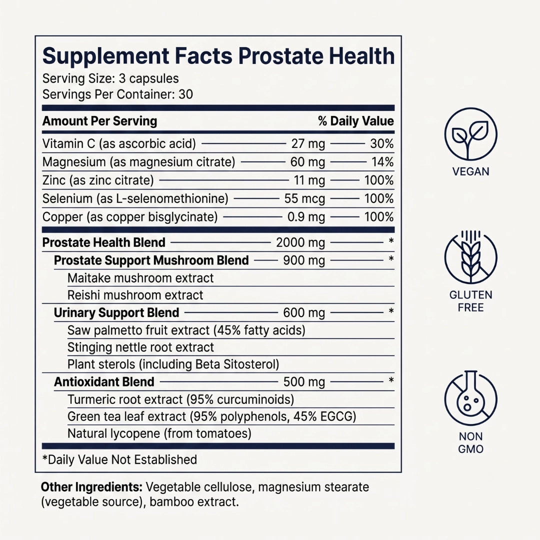 Natural Prostate Health Capsules for Daily Urinary Comfort and Balance