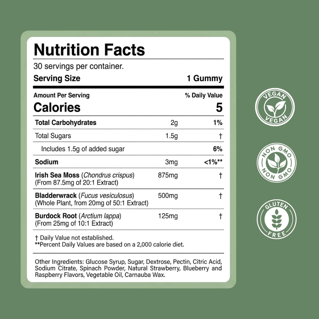 Sea Moss Gummies – Immune, Gut & Energy Support