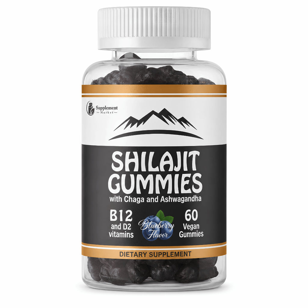 Shilajit Gummies with Chaga & Ashwagandha