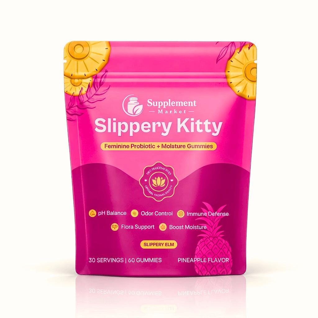 Slippery Kitty Feminine Probiotic + Moisture Gummies | pH Balance & Vaginal Health Support