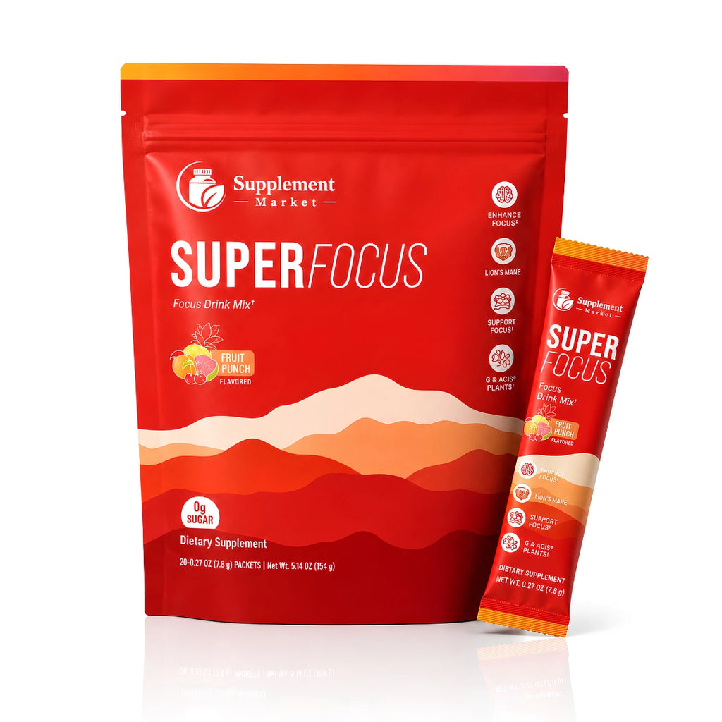 SuperFocus Drink Mix – Focus & Clarity with Lion’s Mane & Alpha GPC