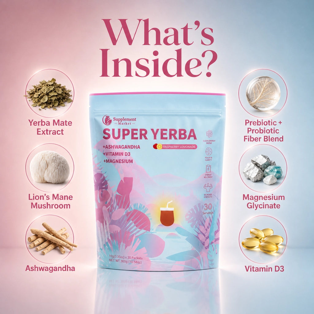 Super Yerba – Yerba Mate Instant Drink Powder for Energy, Focus & Gut Health