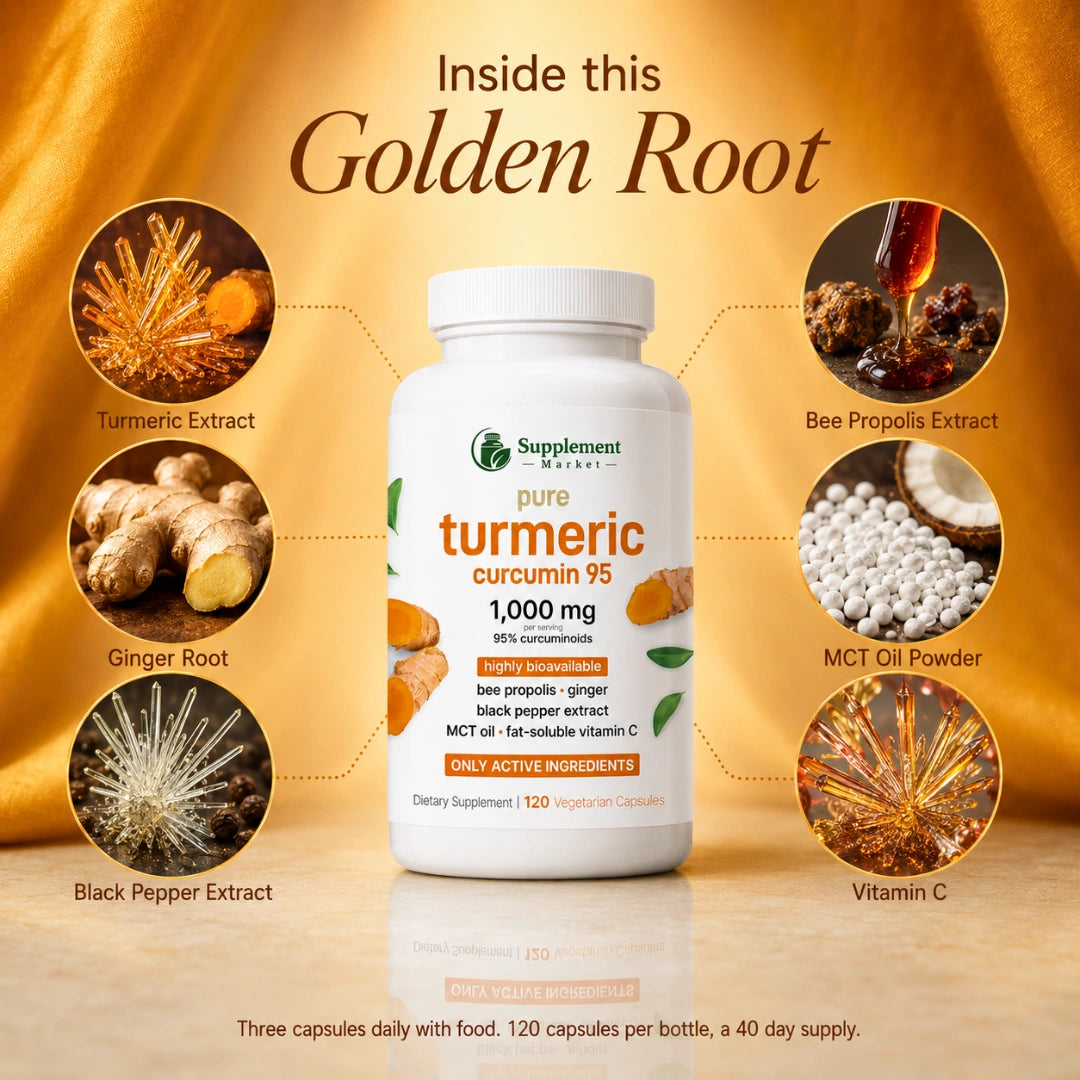 Turmeric Curcumin Herbal Complex Black Pepper & MCT Oil – 120 Capsules