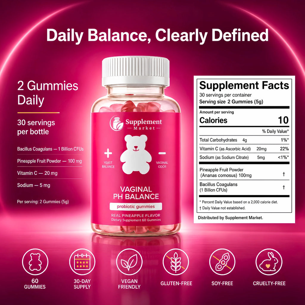 Vaginal Probiotics for Women – pH Balance Gummies