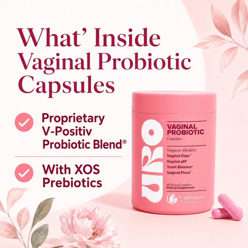 Vaginal Probiotic Capsules – with 5 Billion CFUs for pH & Odor Balance