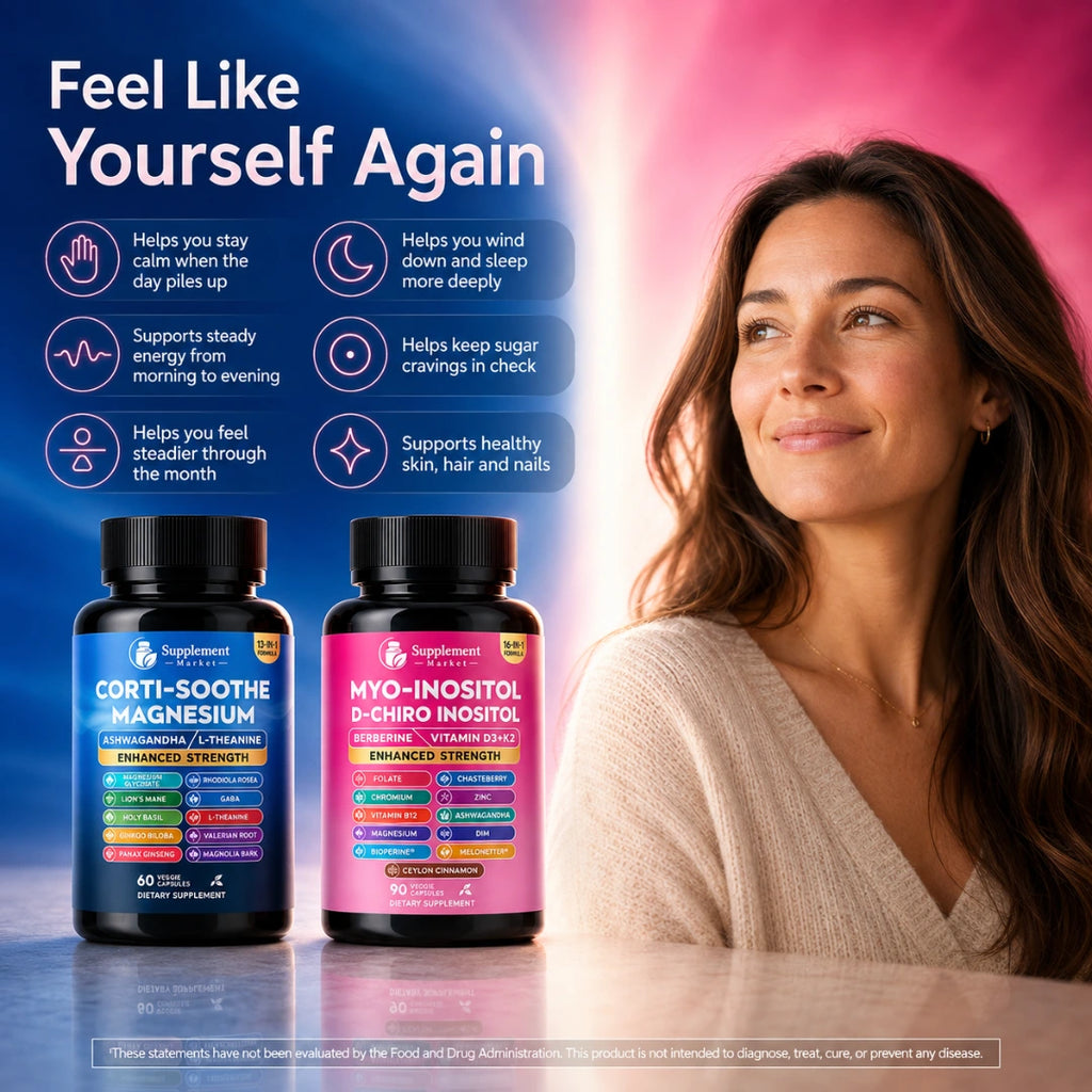 Myo-Inositol & Cortisol Support – Hormone Balance & PCOS Relief