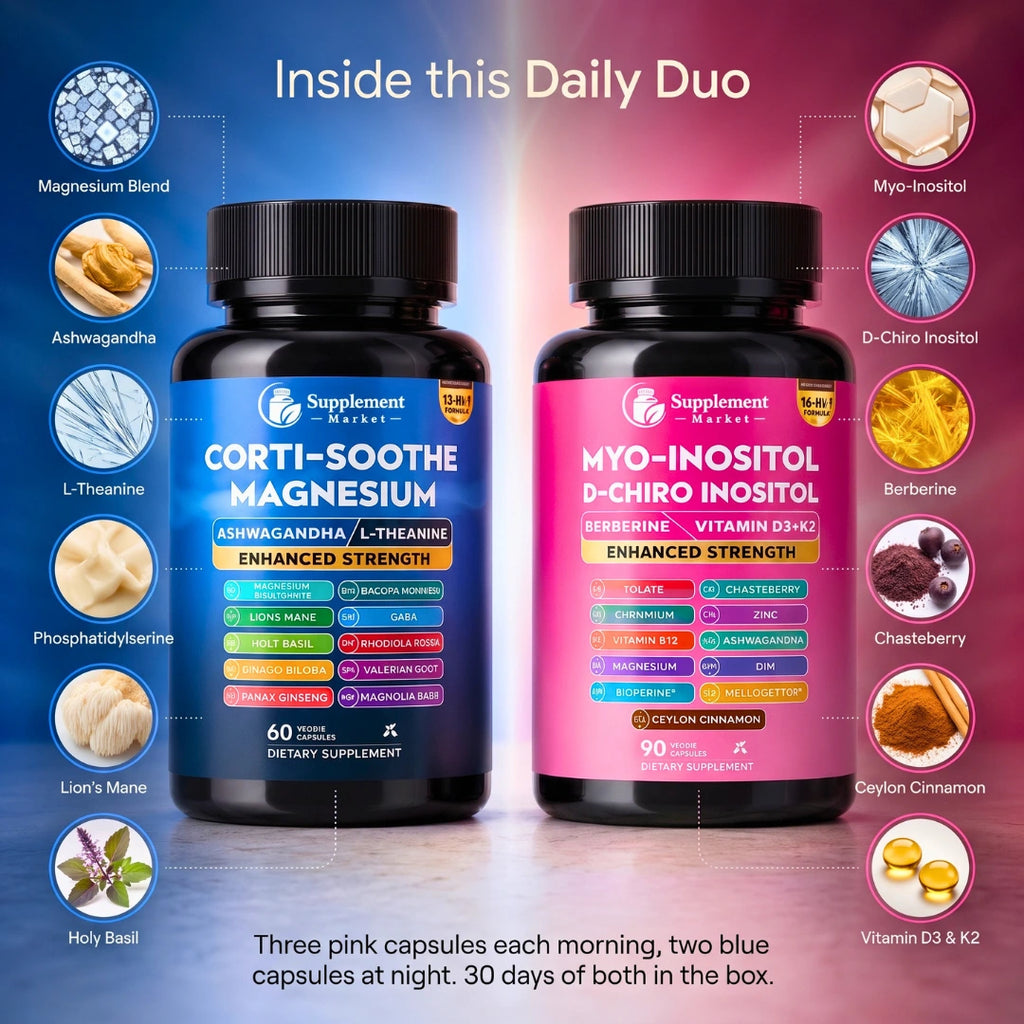 Myo-Inositol & Cortisol Support – Hormone Balance & PCOS Relief