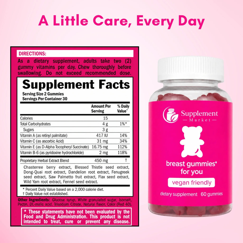 Women’s Multivitamin Gummies with Herbal Extract Blend – Berry Flavor, 60 Count